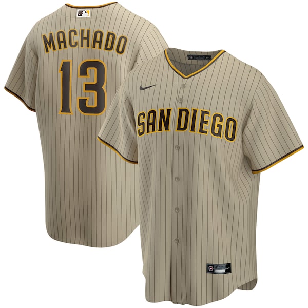 Manny Machado San Diego Padres Nike Alternate Replica Player Jersey - Tan