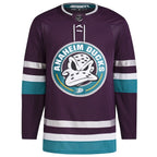 Anaheim Ducks adidas 30th Anniversary Primegreen Authentic Jersey – Purple