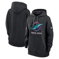 Miami Dolphins Nike Women's 2024 NFL Crucial Catch Club Pullover Hoodie - Black