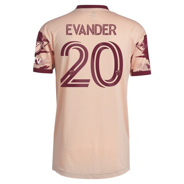 Evander Portland Timbers adidas 2024 Heritage Rose Kit Authentic Player Jersey - Pink