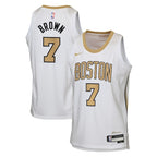 Jaylen Brown Boston Celtics Nike Youth 2025/26 City Edition Swingman Jersey - White