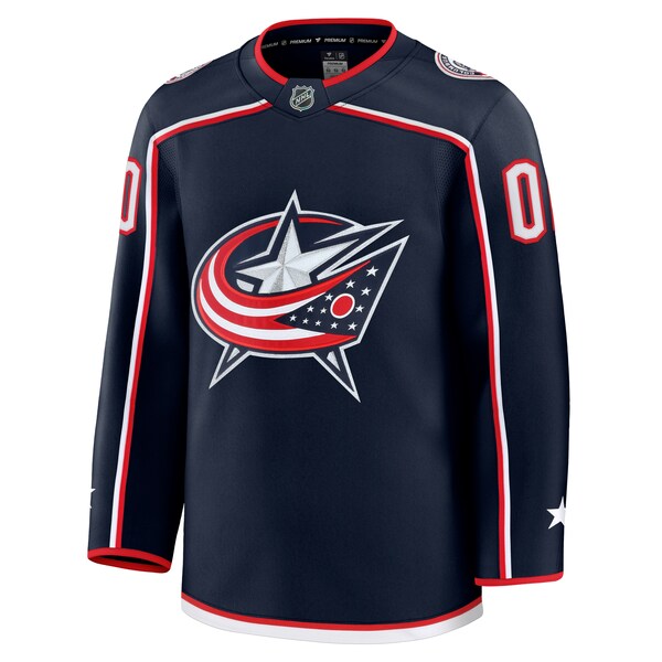 Columbus Blue Jackets  Home Premium Custom Jersey - Navy/White