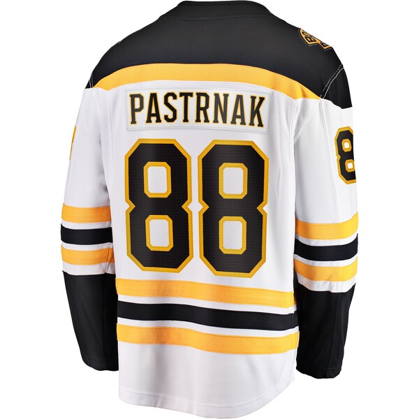 David Pastrnak Boston Bruins  Away Premier Breakaway Player Jersey - White