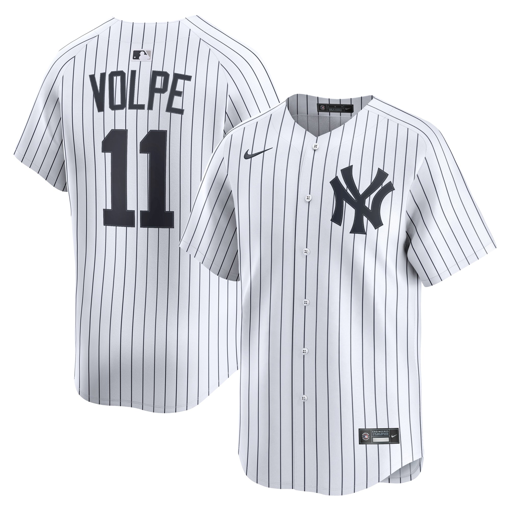 Anthony Volpe New York Yankees Nike Road Limited Player Jersey - Gray/White