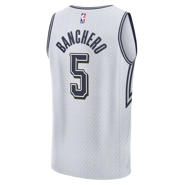 Paolo Banchero Orlando Magic  Youth 2024/25 Fast Break Player Jersey - City Edition - Silver
