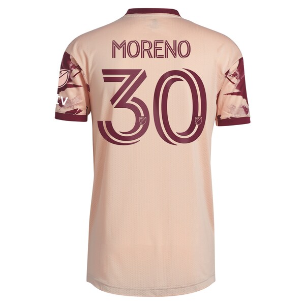 Santiago Moreno Portland Timbers adidas 2024 Heritage Rose Kit Authentic Player Jersey - Pink