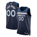 Minnesota Timberwolves Nike 2021/22 Diamond Swingman Custom Jersey - Icon Edition - Navy