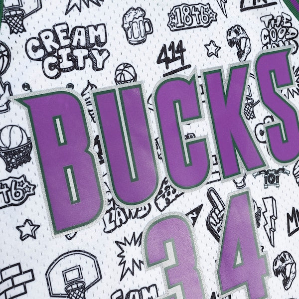 Ray Allen Milwaukee Bucks 2000/01 Swingman Jersey - White