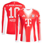 Jamal Musiala Bayern Munich adidas Home 2025/26 Replica Long Sleeve Player Jersey - Red