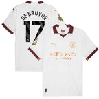 Kevin De Bruyne Manchester City Puma 2023/24 Away Authentic Jersey - White