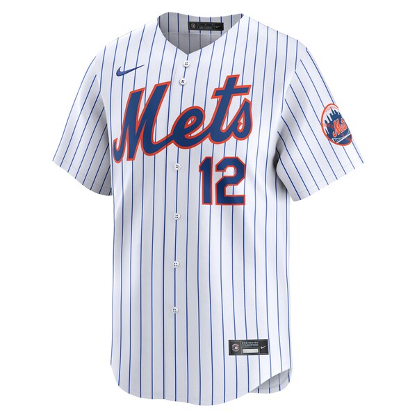 Francisco Lindor New York Mets Nike Home Limited Player Jersey - White/Gray