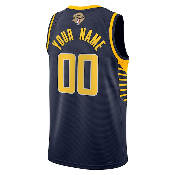 Indiana Pacers Nike Unisex 2025 NBA Finals Patch Custom Swingman Jersey - Navy - Icon Edition