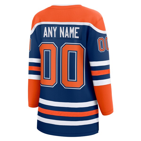 Edmonton Oilers  Women's Home Breakaway Custom Jersey - Royal