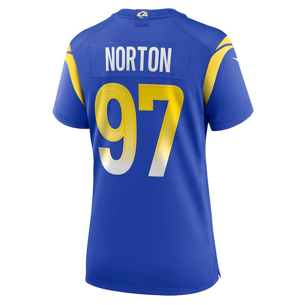 Bill Norton Los Angeles Rams Nike Women's Team Game Jersey -  Royal