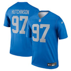 Aidan Hutchinson Detroit Lions Nike Alternate Legend Player Performance Top - Blue