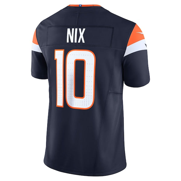 Bo Nix Denver Broncos Nike Alternate  Vapor F.U.S.E. Limited Jersey - Navy/Orange
