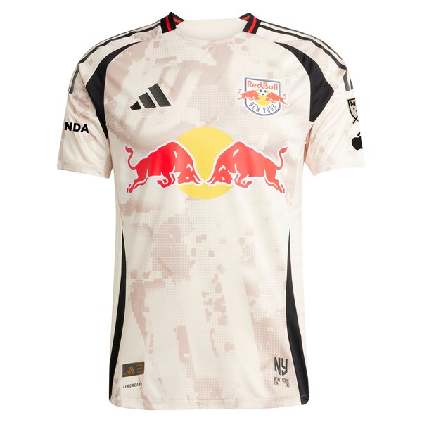 Daniel Edelman New York Red Bulls adidas 2025 Stone Kit Authentic Player Jersey - Tan