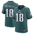 John Metchie III Philadelphia Eagles Nike Team Game Jersey - Midnight Green