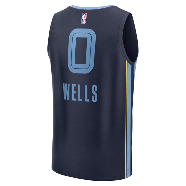 Jaylen Wells Memphis Grizzlies  Fast Break Replica Player Jersey - Icon Edition - Navy