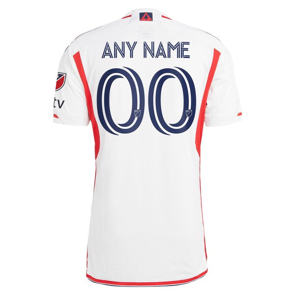 New England Revolution adidas 2024 Defiance Authentic Custom Jersey - White