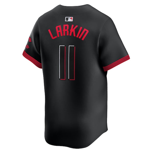 Barry Larkin Cincinnati Reds Nike City Connect Limited Jersey - Black
