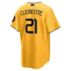 Roberto Clemente Pittsburgh Pirates Nike 2023 City Connect Replica Player Jersey - Gold