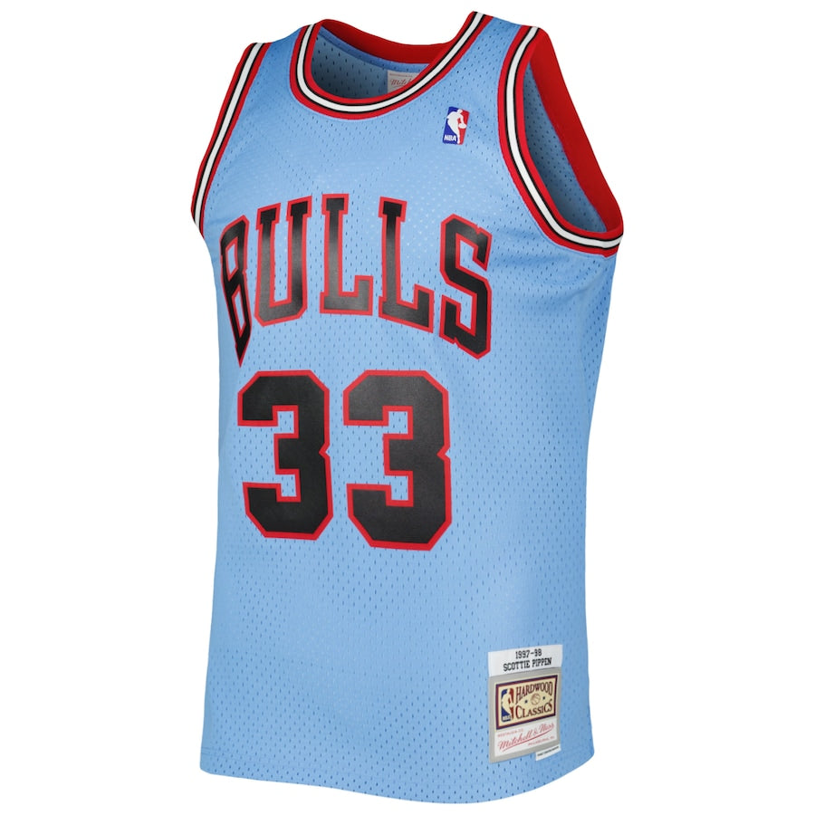 Scottie Pippen Chicago Bulls 1997-98 Hardwood Classics Reload 3.0 Swingman Jersey - Light Blue