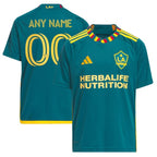 LA Galaxy adidas Youth 2024 LA Kit Replica Custom Jersey - Green