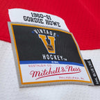 Gordie Howe Detroit Red Wings Big & Tall 1960 Captain Patch Blue Line Player Jersey - Red