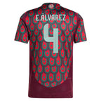 Edson Alvarez Mexico National Team adidas 2024 Home Authentic Player Jersey - Burgundy/Green