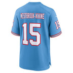 Nick Westbrook-Ikhine Tennessee Titans Nike Oilers Throwback Player Game Jersey - Light Blue