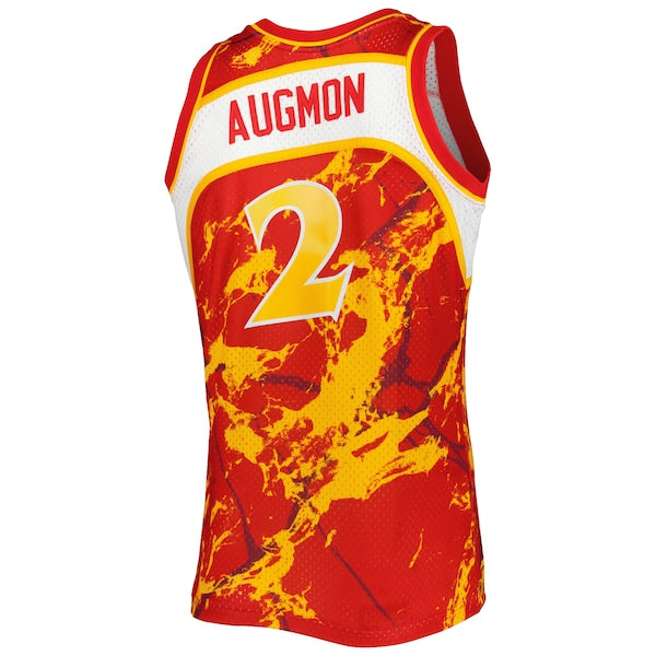 Stacey Augmon Atlanta Hawks 1991/92 Hardwood Classics Marble Swingman Jersey - Red