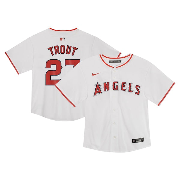 Mike Trout Los Angeles Angels Nike Toddler  Game Jersey - White