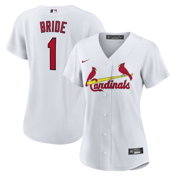 St. Louis Cardinals Nike Women's #1 Bride Home Replica Jersey - White