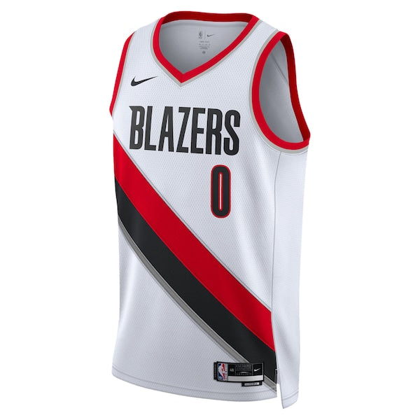 Damian Lillard Portland Trail Blazers Nike Unisex Swingman Jersey - Association Edition - White/Black