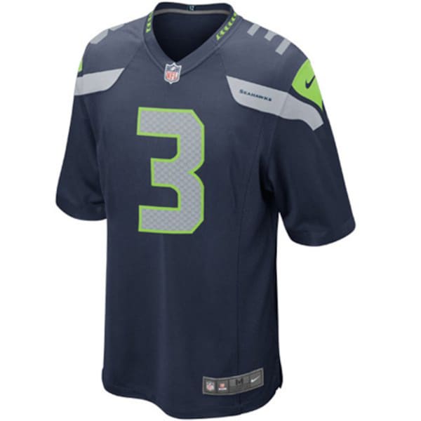 Russell Wilson Seattle Seahawks Nike Youth Team Color Game Jersey - College Navy/White