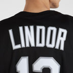 Francisco Lindor New York Mets Nike Lights Out Replica Player Jersey - Black