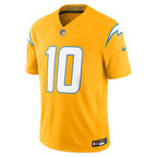 Justin Herbert Los Angeles Chargers Nike Alternate Charger Power Vapor F.U.S.E. Limited Jersey - Gold/Royal/Navy/Powder Blue
