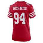 Yetur Gross-Matos San Francisco 49ers Nike Women's Team Game Jersey -  Scarlet