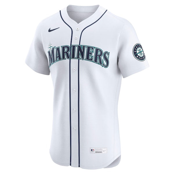 Julio Rodríguez Seattle Mariners Nike Home Elite Jersey - White/Cream/Teal