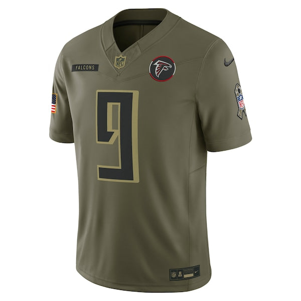 Michael Penix Jr. Atlanta Falcons Nike 2025 Salute to Service Limited Jersey - Olive