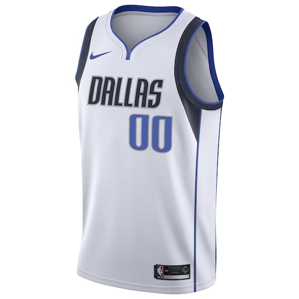 Dallas Mavericks Nike Custom Swingman Jersey White - Association Edition