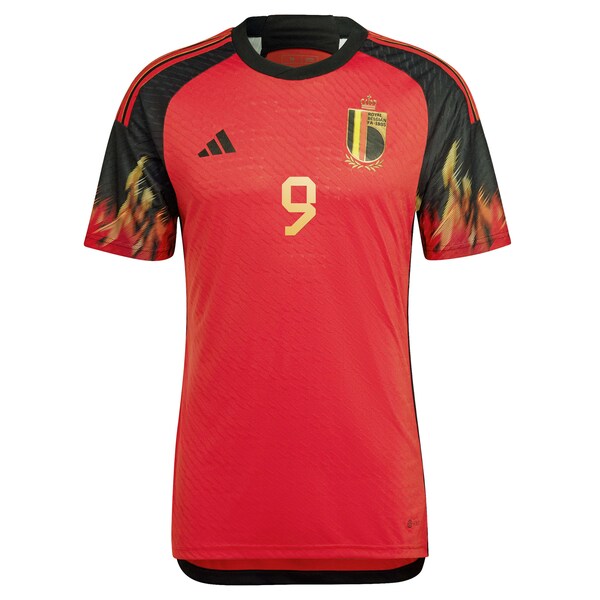 Romelu Lukaku Belgium National Team adidas 2022/23 Home Authentic Jersey - Red