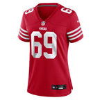 Zack Johnson San Francisco 49ers Nike Women's Team Game Jersey -  Scarlet