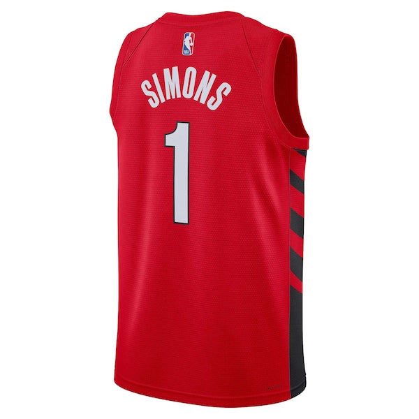 Anfernee Simons Portland Trail Blazers Jordan Brand Unisex Swingman Jersey - Statement Edition - Red