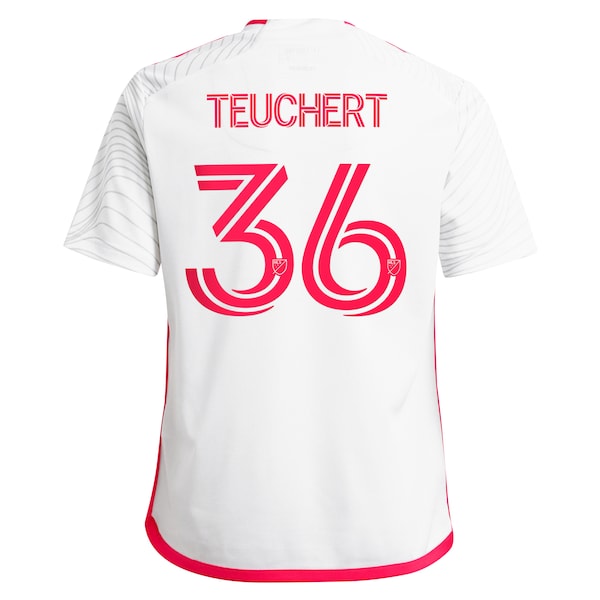Cedric Teuchert St. Louis City SC adidas Youth 2024 The Confluence Kit Replica Player Jersey - White