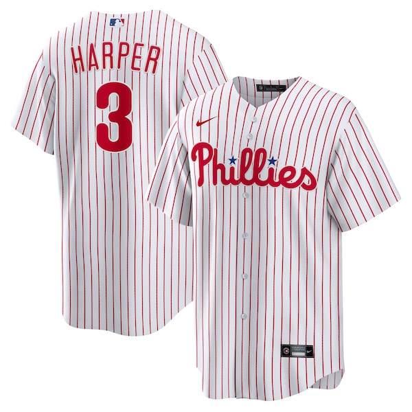 Bryce Harper Philadelphia Phillies Nike Home Replica Player Name Jersey - White/Cream/Red