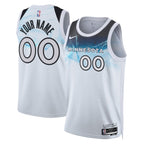 Minnesota Timberwolves Nike Unisex 2024/25 Custom Swingman Jersey - City Edition - White
