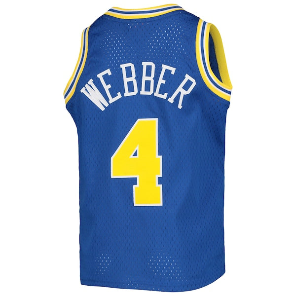 Chris Webber Golden State Warriors Youth 1993/94 Hardwood Classics Swingman Jersey - Royal