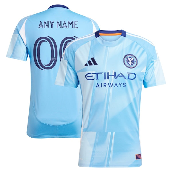 New York City FC adidas 2025 The Excelsior Kit Replica Custom Jersey - Light Blue